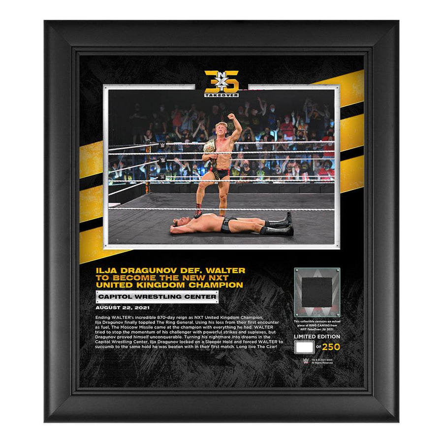 Ilja Dragunov NXT Takeover 36 15x17 Commemorative Plaque