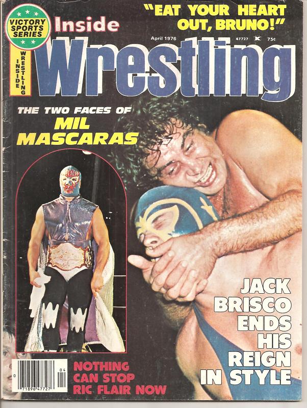 Inside Wrestling April 1976 Magazine PWcatalog