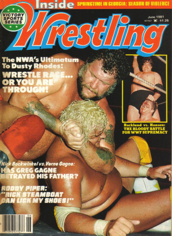 Inside Wrestling June 1981 Magazine PWcatalog