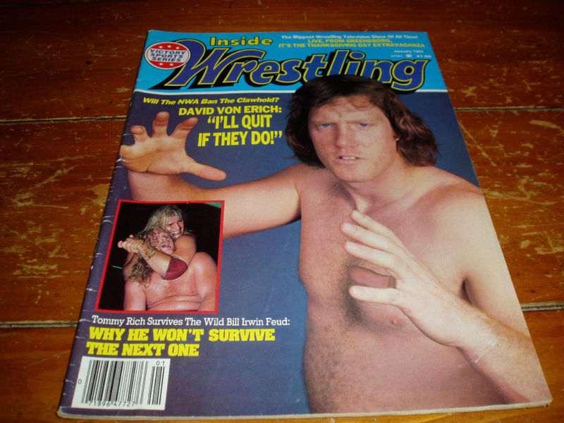 Inside Wrestling January 1984 Magazine PWcatalog