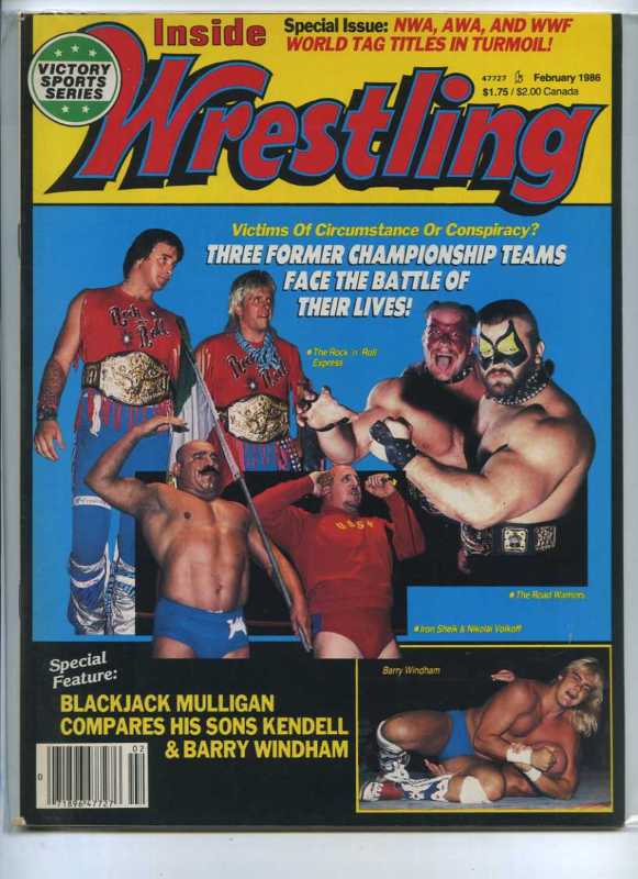 Inside Wrestling February 1986 Magazine PWcatalog
