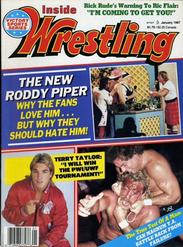 Inside Wrestling January 1987 Magazine PWcatalog