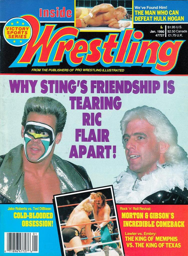 Inside Wrestling January 1990 Magazine PWcatalog