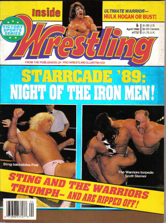 Inside Wrestling April 1990 Magazine PWcatalog