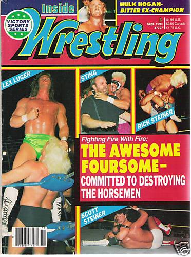 Inside Wrestling September 1990 Magazine PWcatalog
