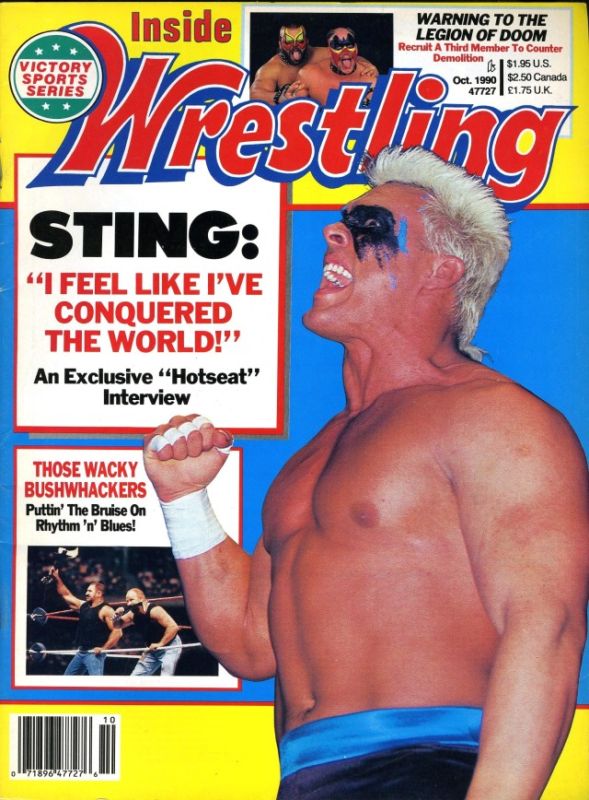 Inside Wrestling October 1990 Magazine PWcatalog
