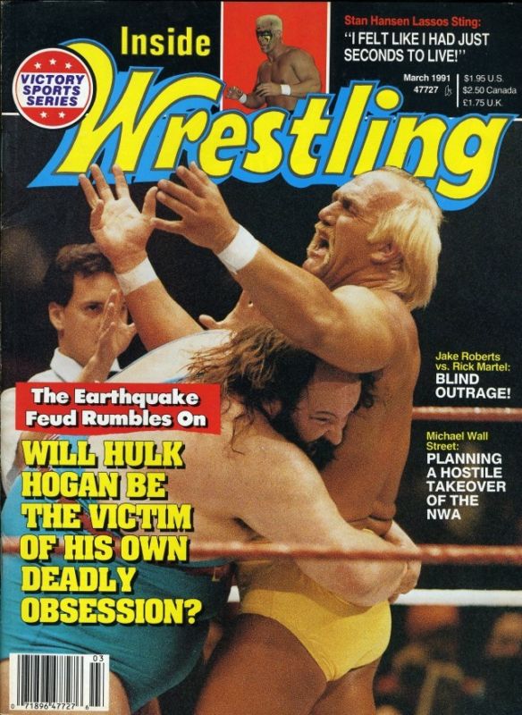 Inside Wrestling March 1991 Magazine PWcatalog