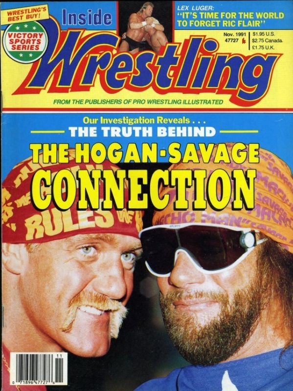 Inside Wrestling November 1991 Magazine PWcatalog