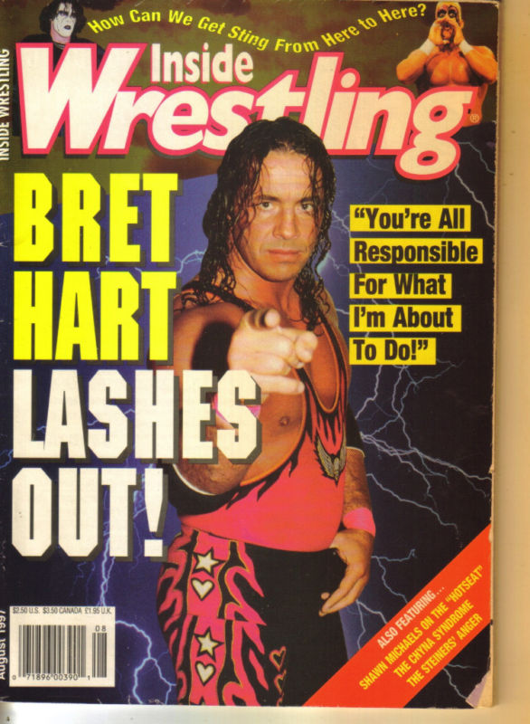 Inside Wrestling August 1997 Magazine PWcatalog