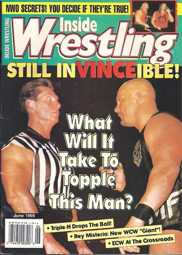 Inside Wrestling June 1999 Magazine PWcatalog