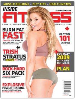 Inside Fitness Magazine February March 2009 Trish Stratus Magazine PWcatalog