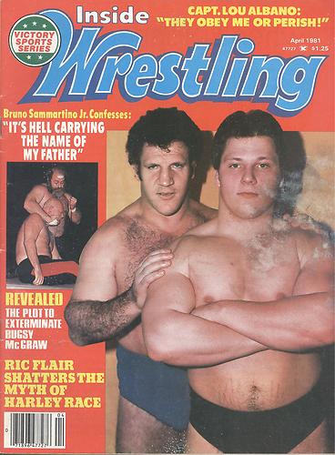 Inside Wrestling April 1981 Magazine PWcatalog