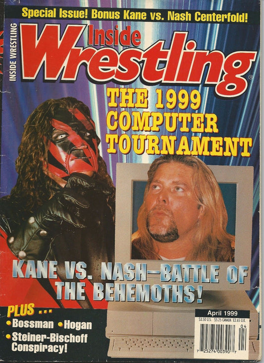 Inside Wrestling April 1999 Magazine PWcatalog