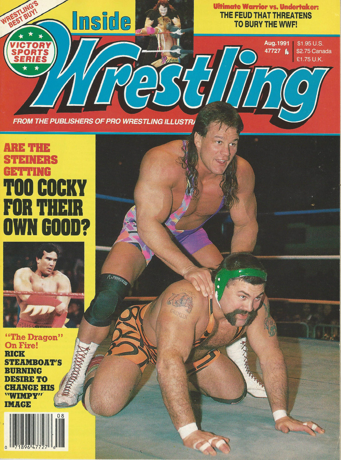 Inside Wrestling August 1991 Magazine PWcatalog