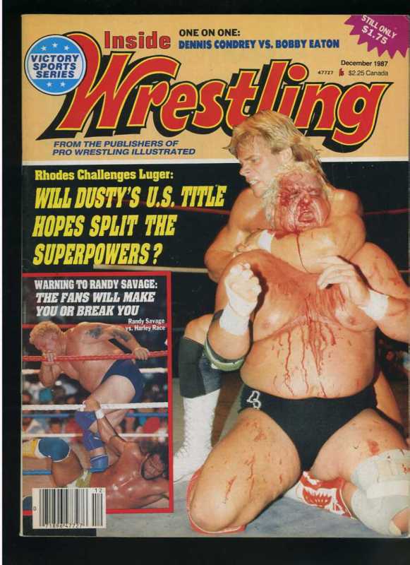 Inside Wrestling December 1987 Magazine PWcatalog