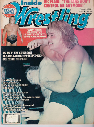 Inside Wrestling February 1982 Magazine PWcatalog
