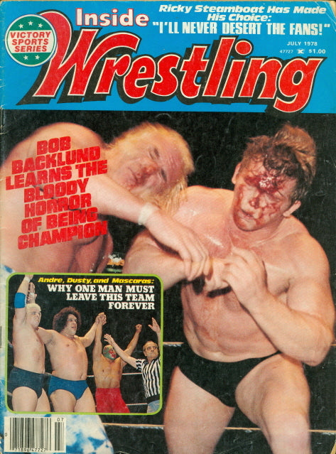 Inside Wrestling July 1978 Magazine PWcatalog