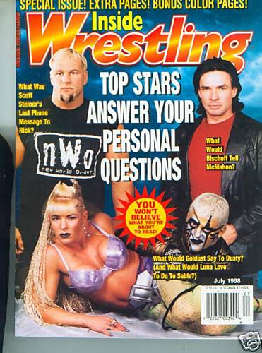 Inside Wrestling July 1998 Magazine PWcatalog