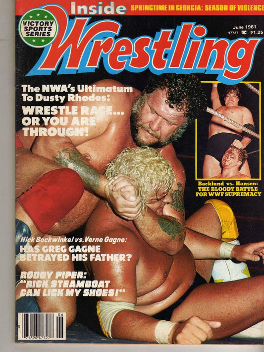 Inside Wrestling  June 1981