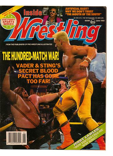 Inside Wrestling June 1993 Magazine PWcatalog