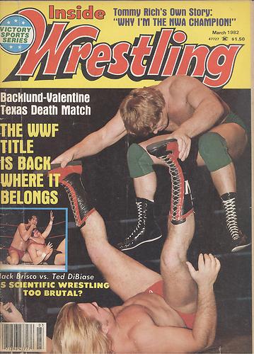 Inside Wrestling March 1982 Magazine PWcatalog