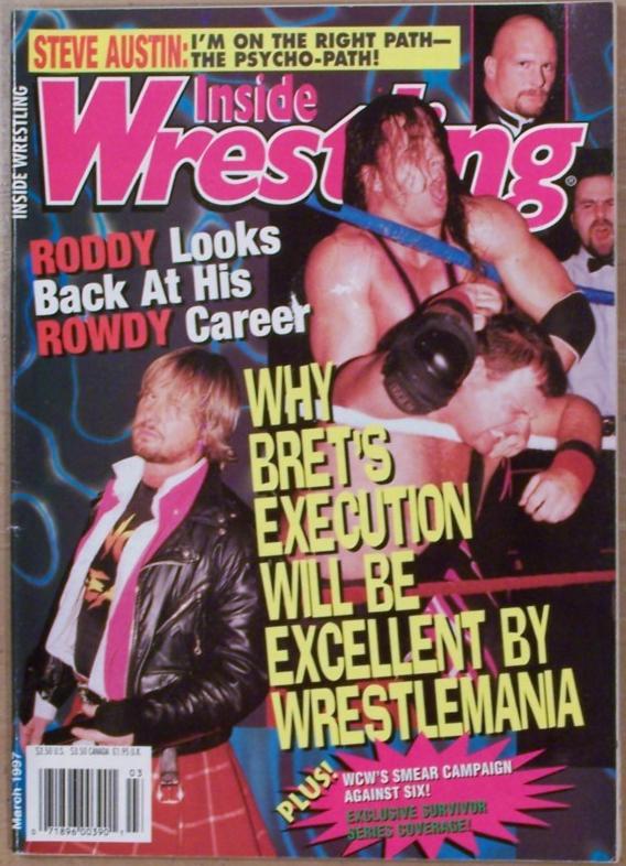 Inside Wrestling March 1997 Magazine PWcatalog