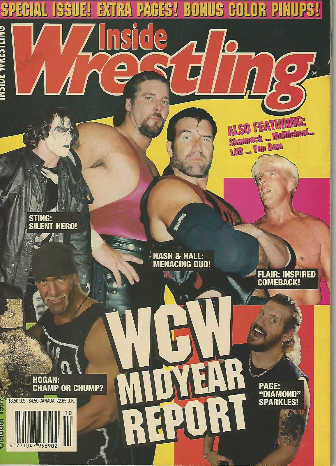 Inside Wrestling October 1997 Magazine PWcatalog