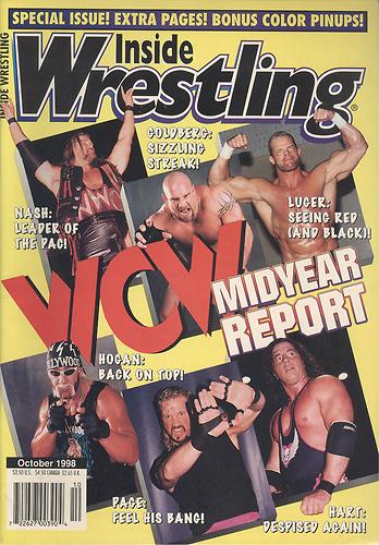Inside Wrestling October 1998 Magazine PWcatalog