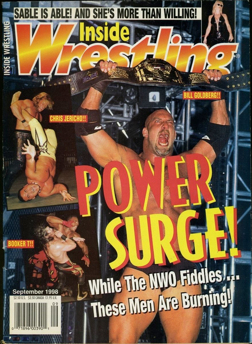 Inside Wrestling September 1998 Magazine PWcatalog