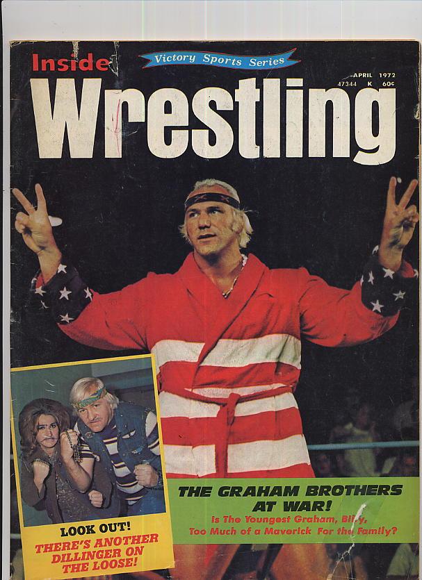Inside Wrestling April 1972 Magazine PWcatalog