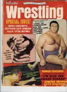 Inside Wrestling July 1972 Magazine PWcatalog