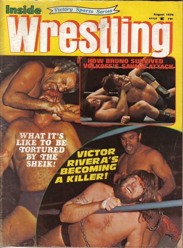 Inside Wrestling August 1974 Magazine PWcatalog