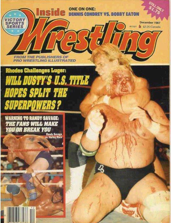 Inside Wrestling December 1987 Magazine PWcatalog