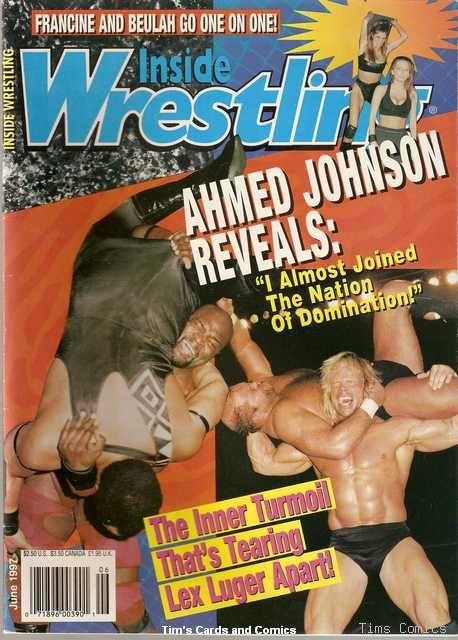 Inside Wrestling June 1997 Magazine PWcatalog
