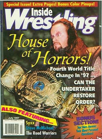 Inside Wrestling July 1997 Magazine PWcatalog