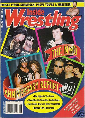 Inside Wrestling September 1997 Magazine PWcatalog
