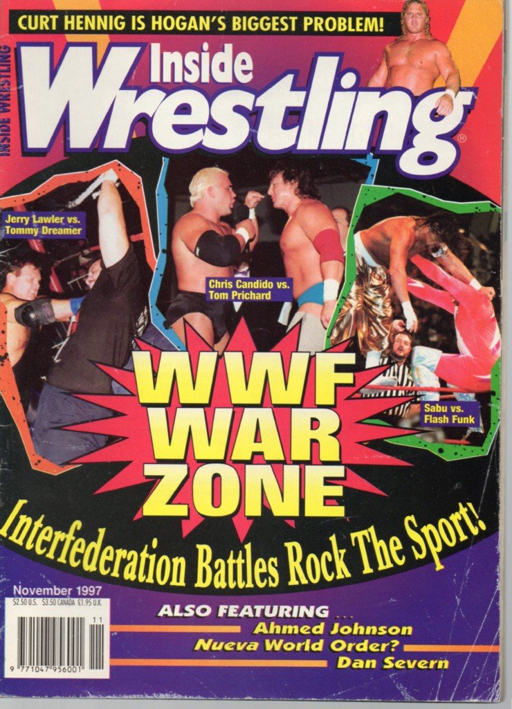 Inside Wrestling November 1997 Magazine PWcatalog