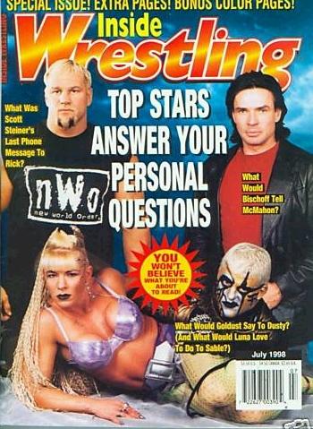 Inside Wrestling July 1998 Magazine PWcatalog