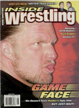 Inside Wrestling August 2001 Magazine PWcatalog