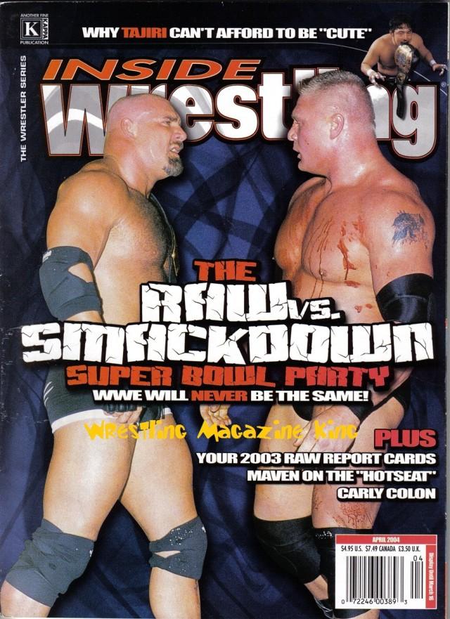 Inside Wrestling April 2004 Magazine PWcatalog