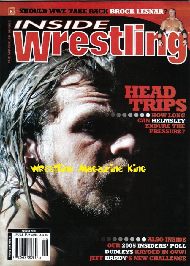 Inside Wrestling August 2005 Magazine PWcatalog
