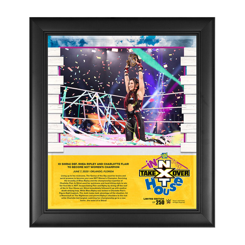Io Shirai NXT TakeOver In Your House 2020 15 x 17 Limited Edition Plaque Pwcatalog