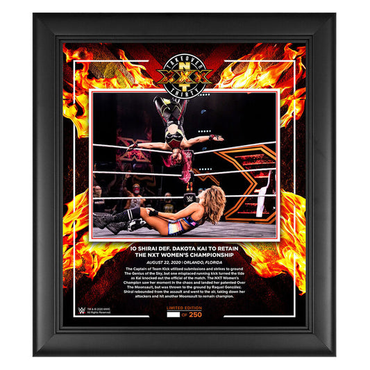 Io Shirai NXT TakeOver XXX 2020 15x17 Commemorative Plaque