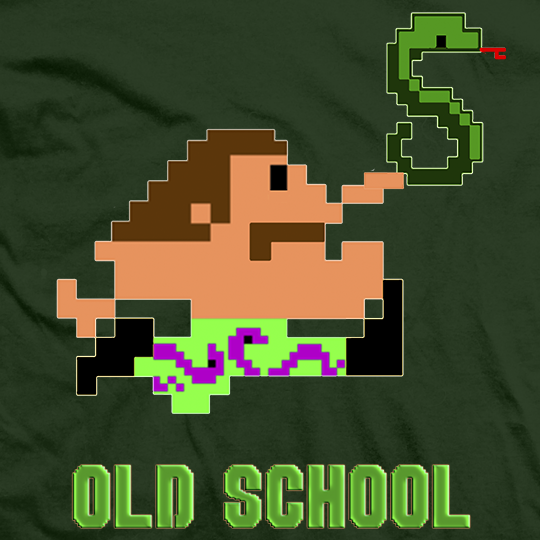 Jake Roberts Old School T-Shirt Pwcatalog