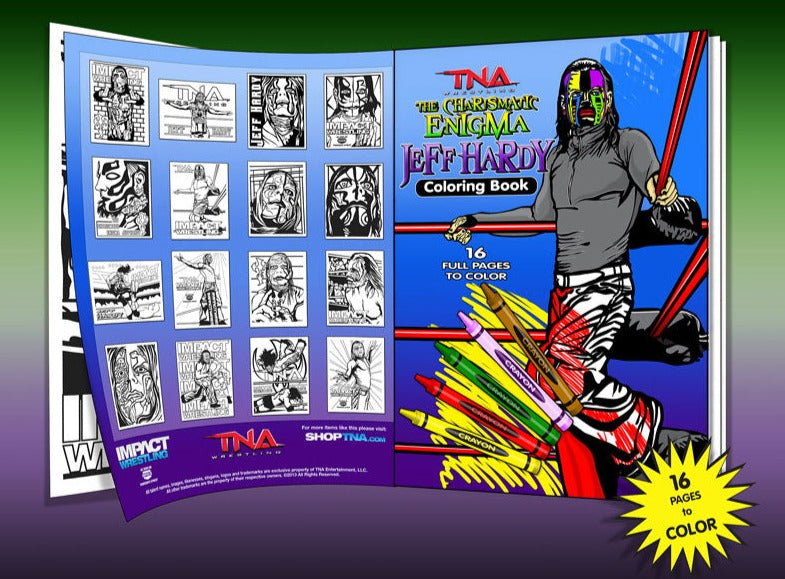 Jeff Hardy Coloring Book Books Pwcatalog