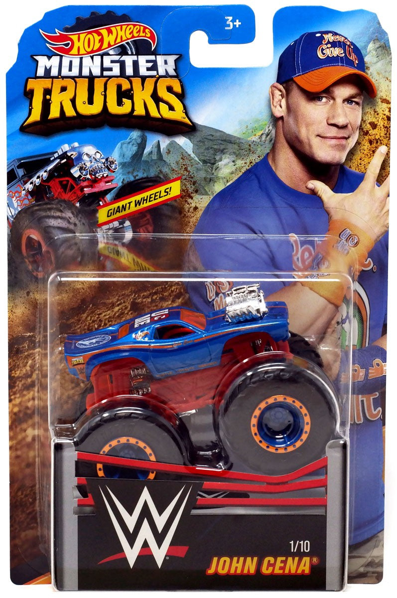 WWE Monster trucks Hot wheels John Cena