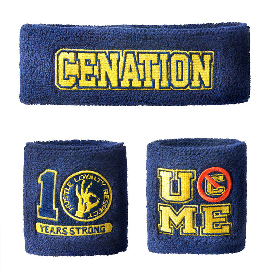 John Cena 10 Years Strong Sweatband Set