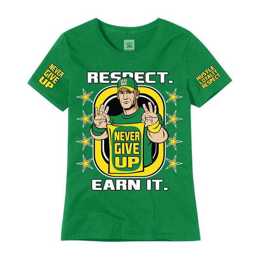 John Cena Earn The Day Women's Authentic T-Shirt