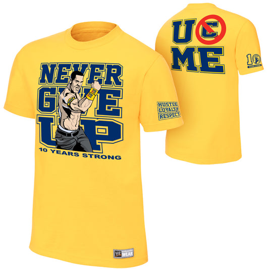 John Cena 10 Years Strong Gold T-Shirt