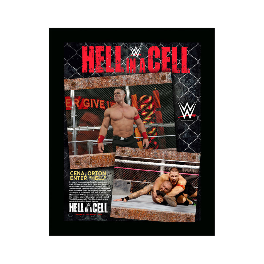 John Cena Hell in a Cell 2014 Commemorative Collage Pwcatalog